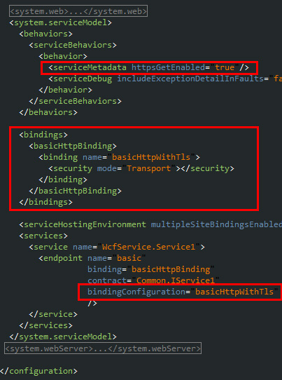 Transport Level Security - basicHttpBinding